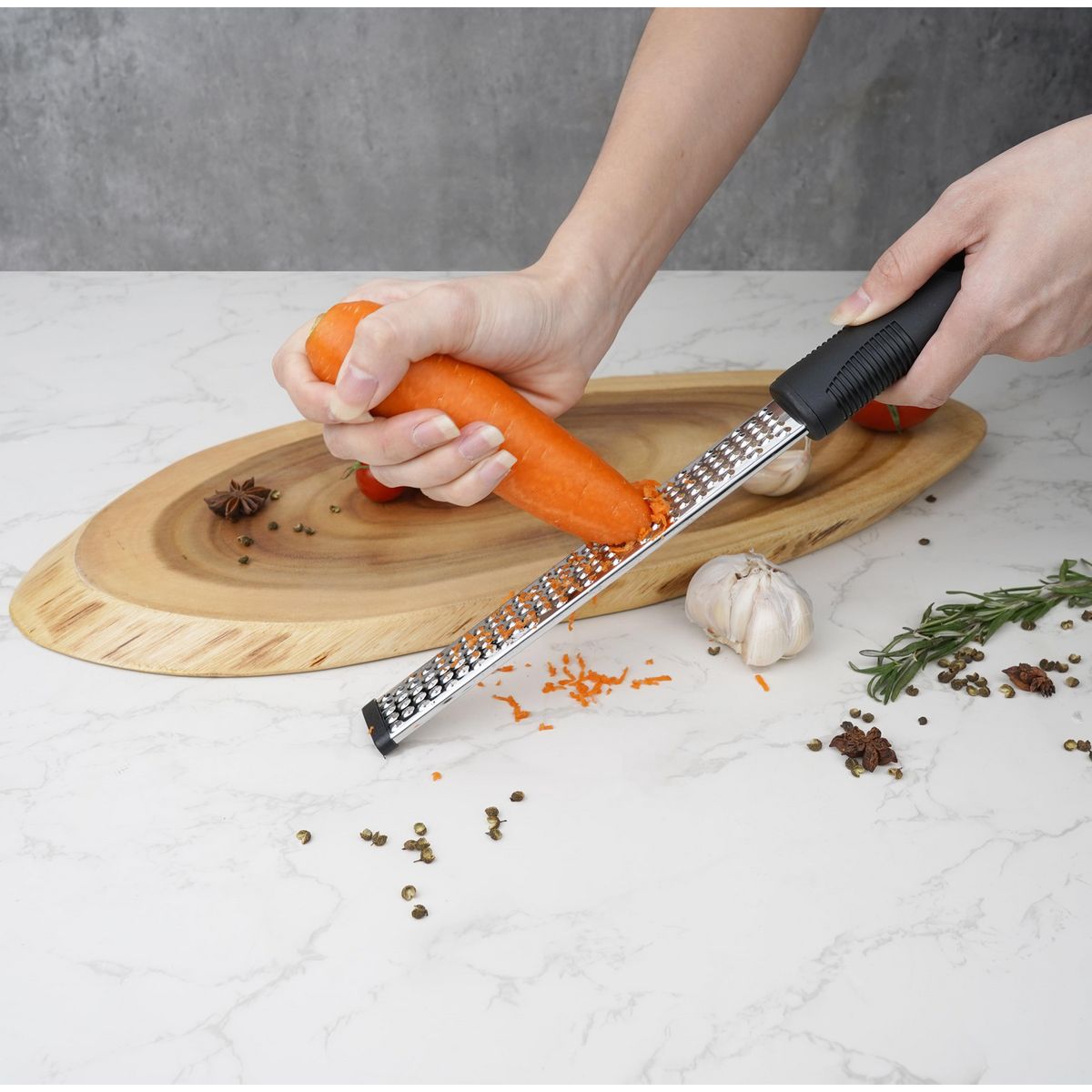 JUST HOME COLLECTION - Pelador de Cocina Acero Mango Plástico