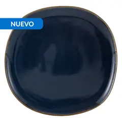 JUST HOME COLLECTION - Set Platos 20 cm 4 Piezas Cerámica Azul