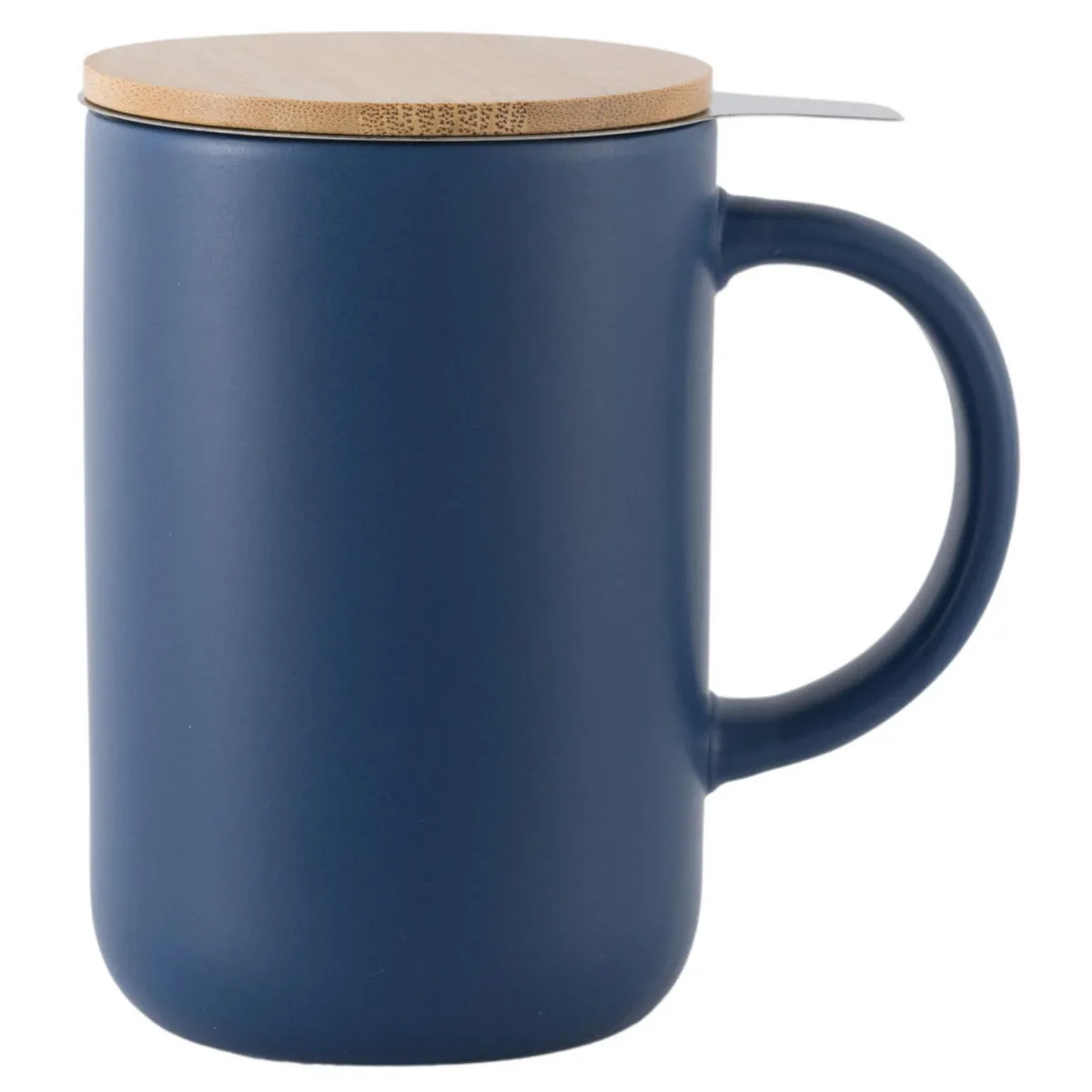 JUST HOME COLLECTION - Mug con Infusor 490 ml Cerámica Azul