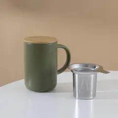 JUST HOME COLLECTION - Taza con Infusor y Tapa 490 ml