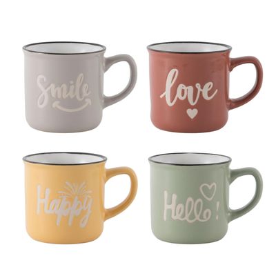 Imagen 2 del producto Mug 300 ml Cerámica Palabras Diseños Surtidos