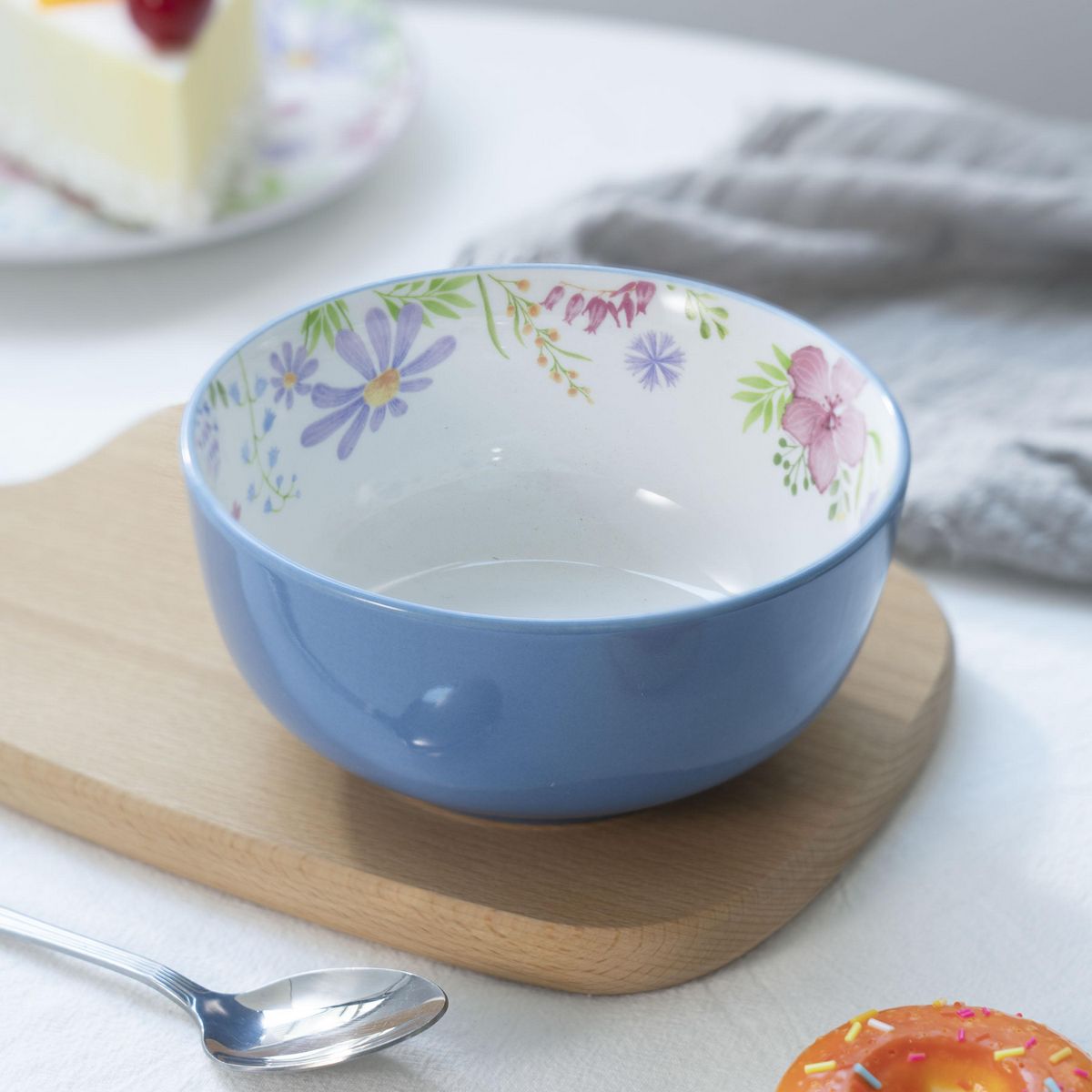 JUST HOME COLLECTION - Bowl 23,5 cm Flores azul