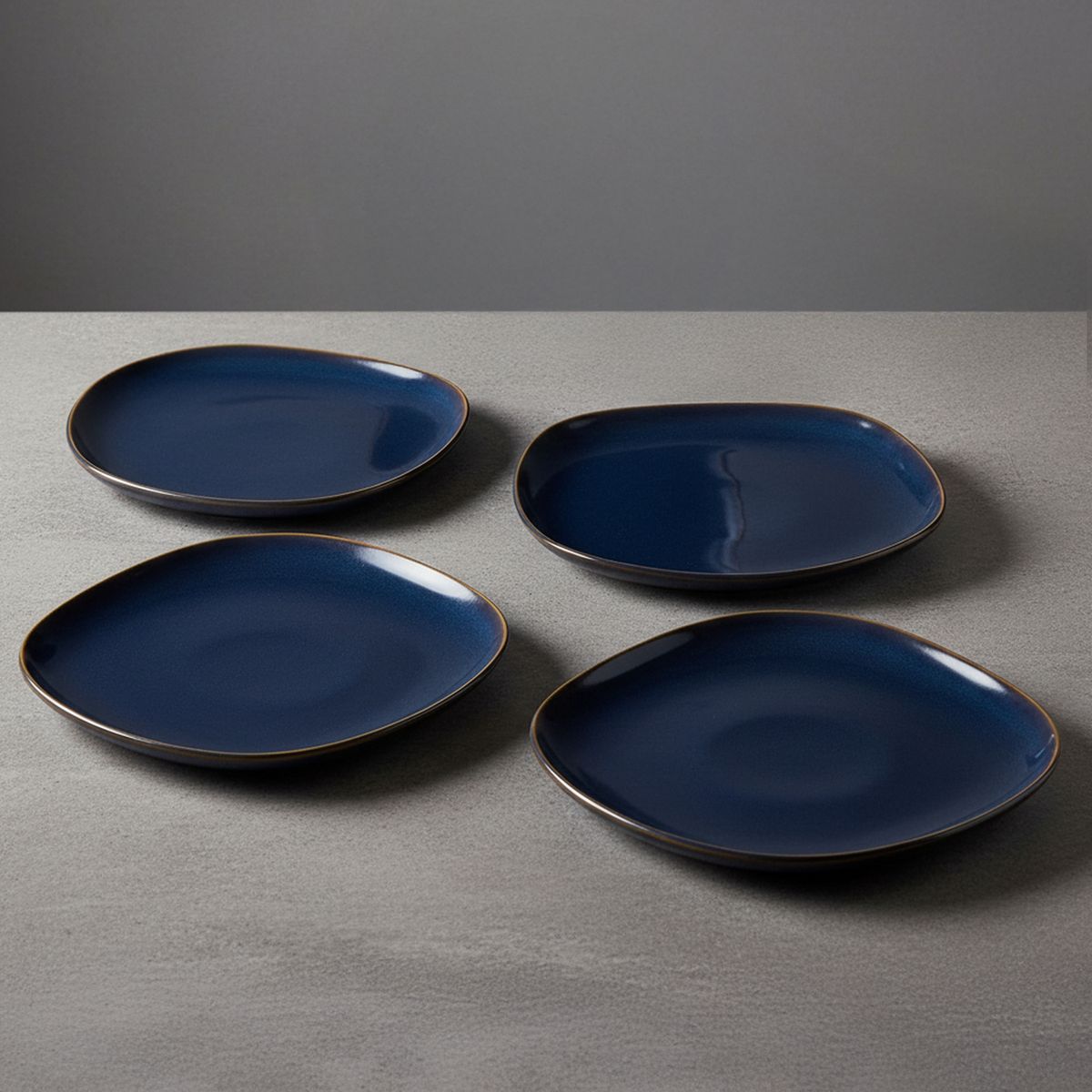 JUST HOME COLLECTION - Set 4 Platos 26,5 cm Azul