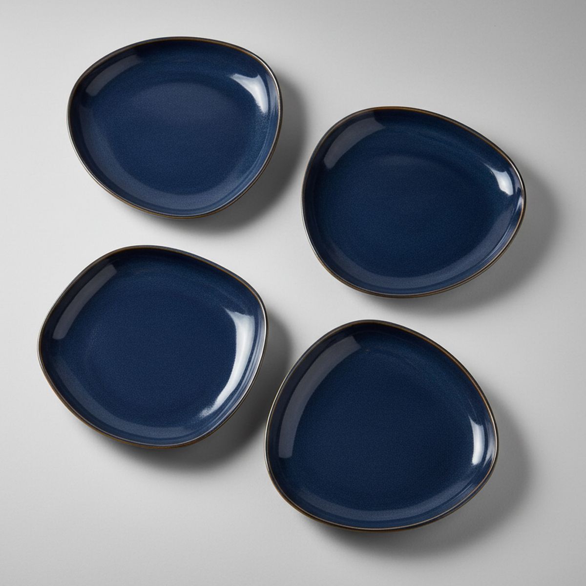 JUST HOME COLLECTION - Set Bowl 510 ml 4 Piezas Cerámica Azul