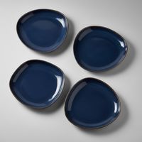 Set Bowl 510 ml 4 Piezas Cerámica Azul