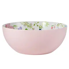 JUST HOME COLLECTION - Bowl ensalada 22,8 cm Flores rosado