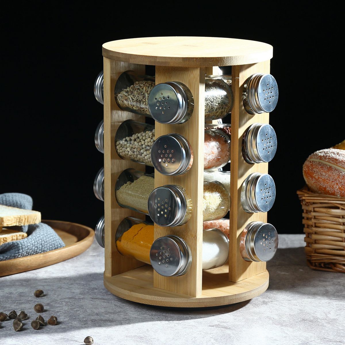 JUST HOME COLLECTION - Rack especieros mini vidrio