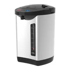 RECCO - Termohervidor 4 Litros Plateado, Negro RHE-TERMO4000