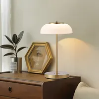 Lámpara Led Mesa Sintra Blanco Dorado 23x40 cm