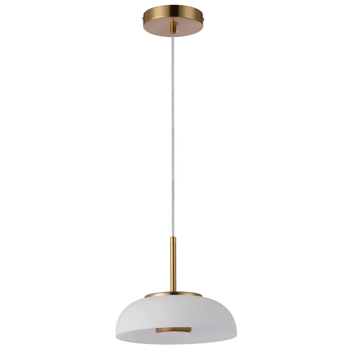 JUST HOME COLLECTION - Lampara Colgante Sintra Luz Led Blanco Dorado 23cm