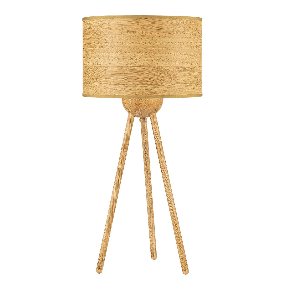 JUST HOME COLLECTION - Lámpara Mesa Tripode Pantalla Natural 28x60cm