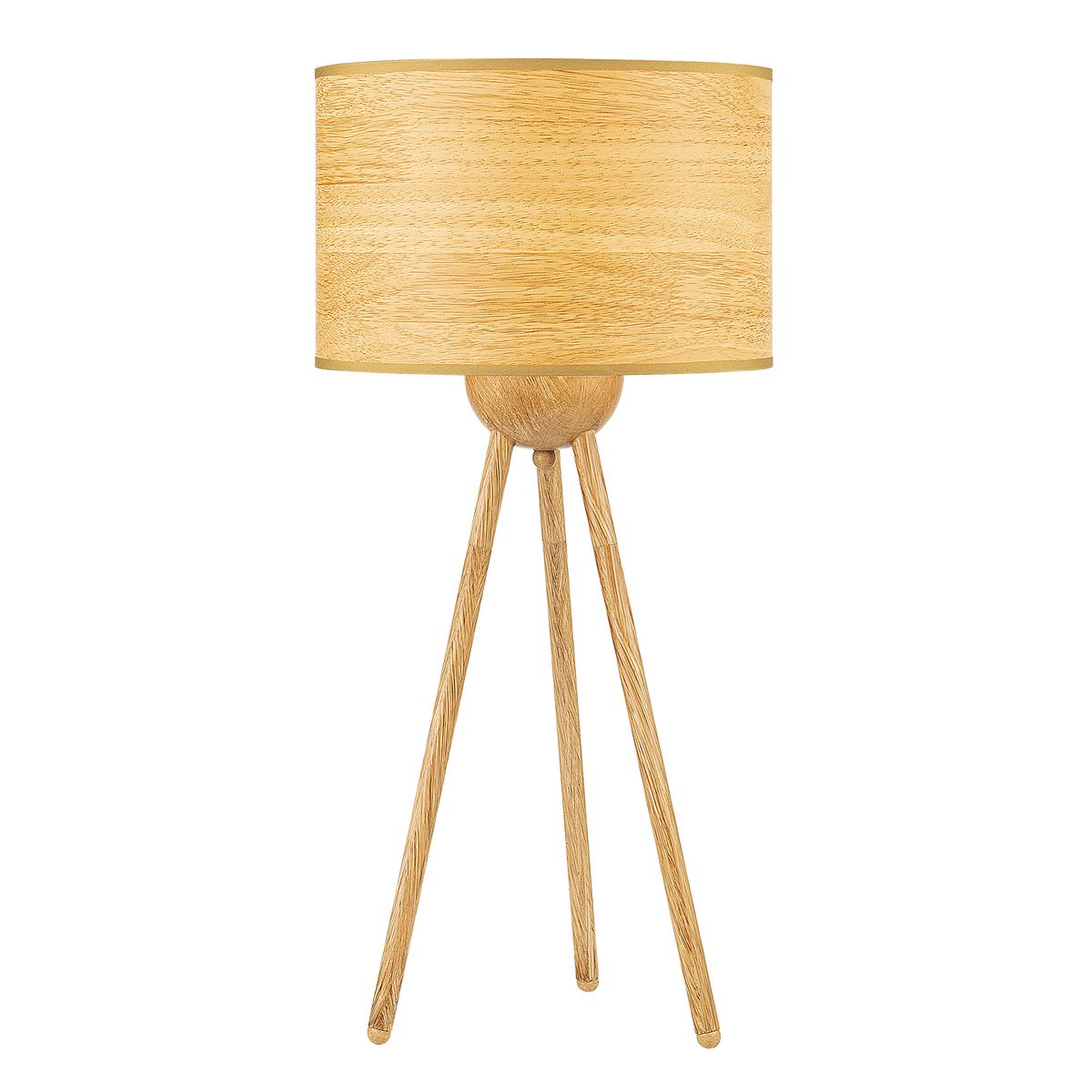 JUST HOME COLLECTION - Lámpara Mesa Tripode Pantalla Natural 28x60cm