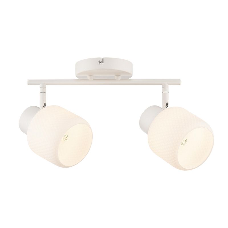 JUST HOME COLLECTION - Barra Hive 2 Focos Hierro Blanco