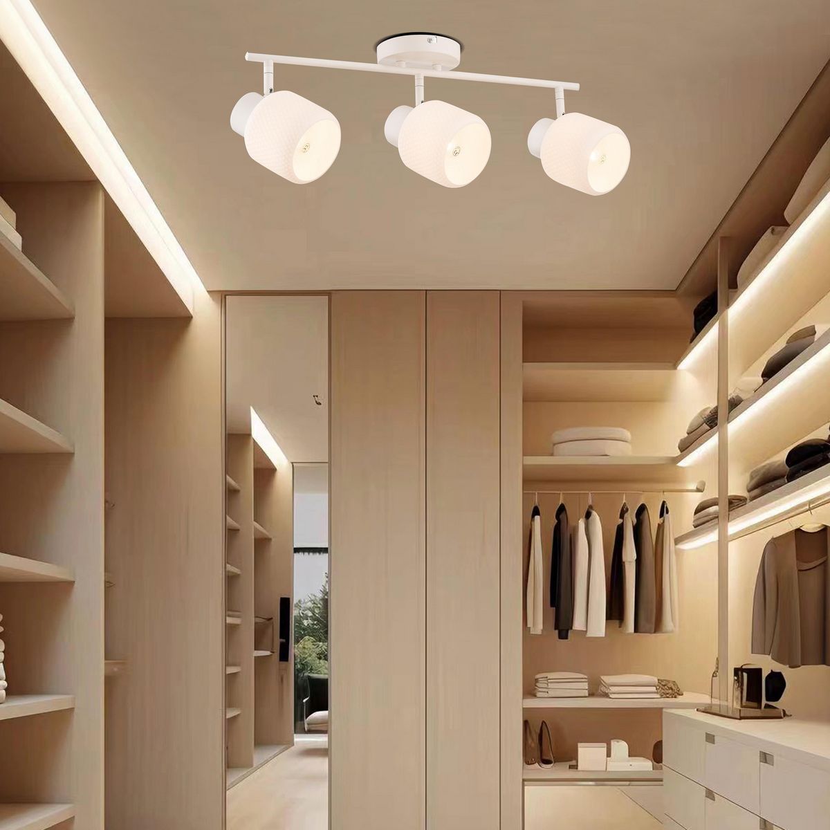 JUST HOME COLLECTION - Barra Hive 3 Focos Hierro Blanco