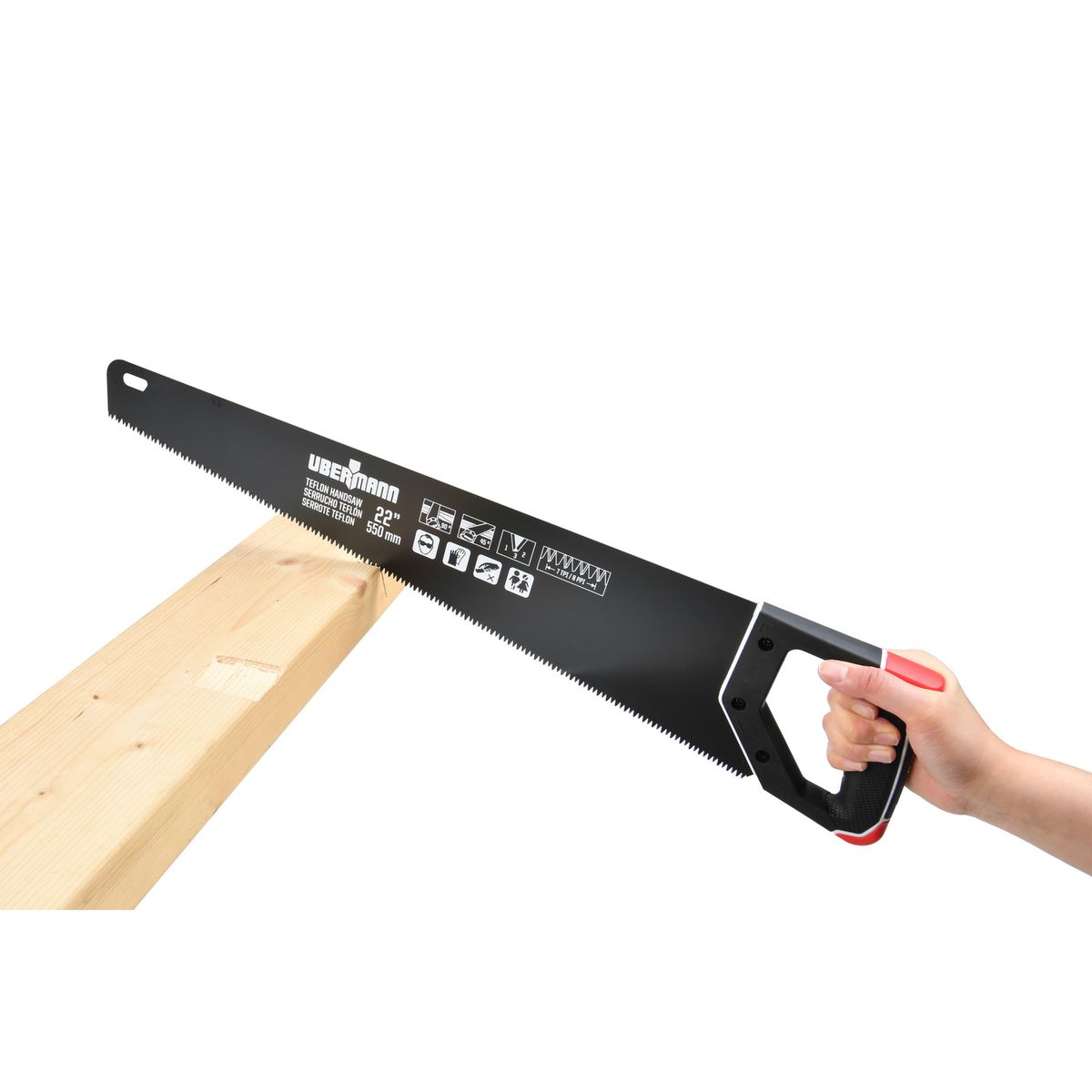 UBERMANN - Serrucho carpintero 22" con teflón