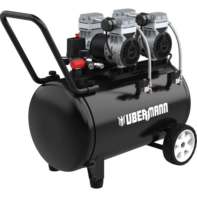 UBERMANN - Compresor de Aire Portátil Insonoro/sin Aceite 2.2 HP 100 Litros 33010053