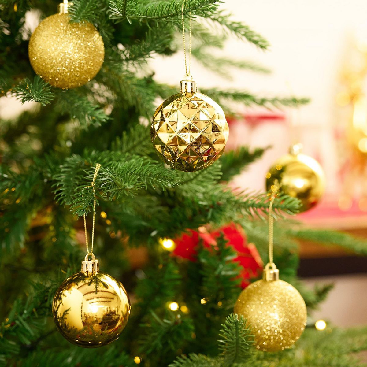 DEAR SANTA - Set 50 esferas 6 cm dorada