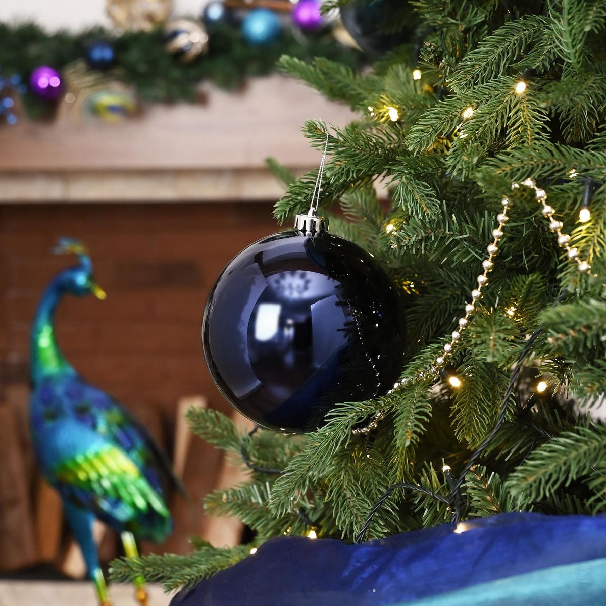 DEAR SANTA - Esfera 15 cm azul oscuro