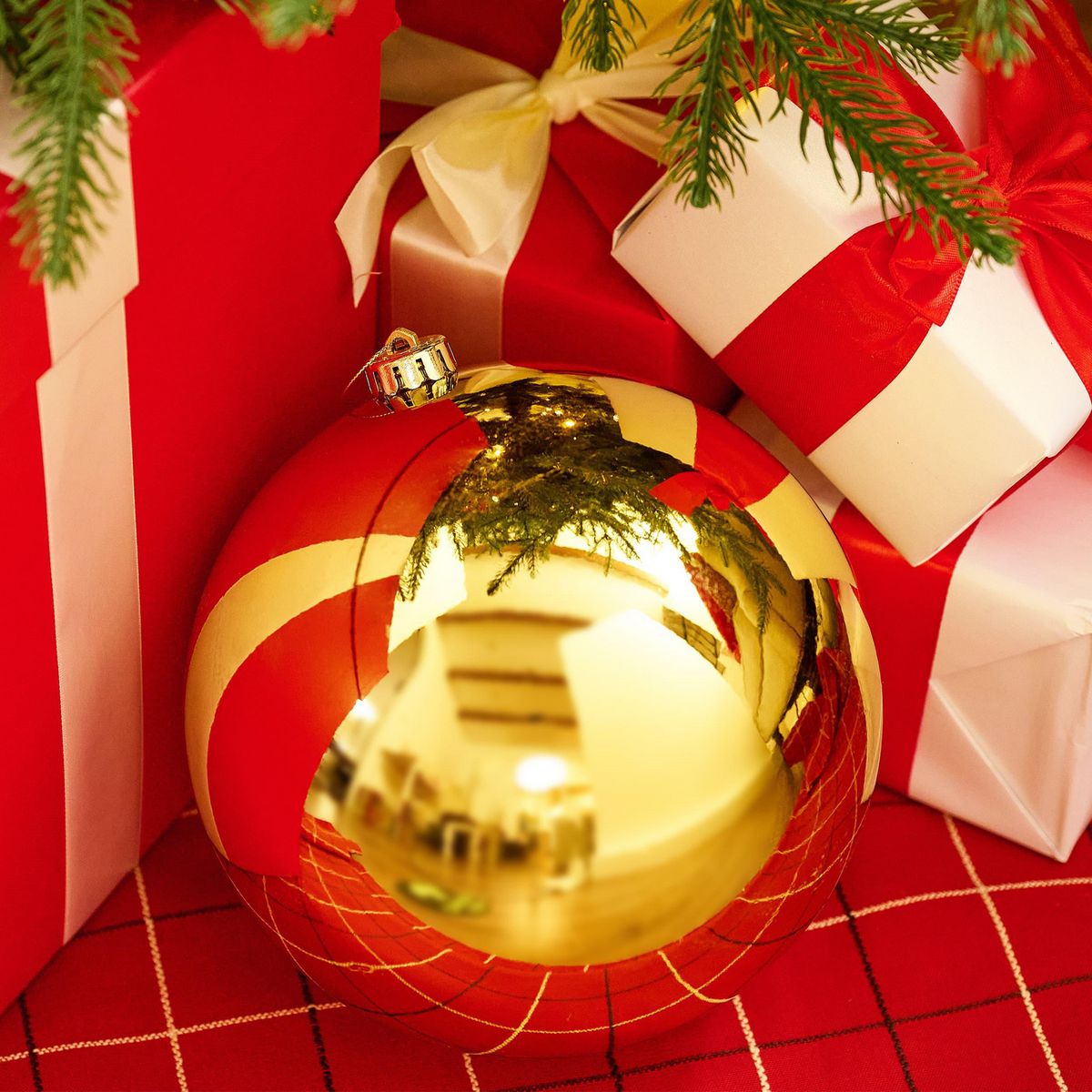 DEAR SANTA - Esfera 20 cm Dorada