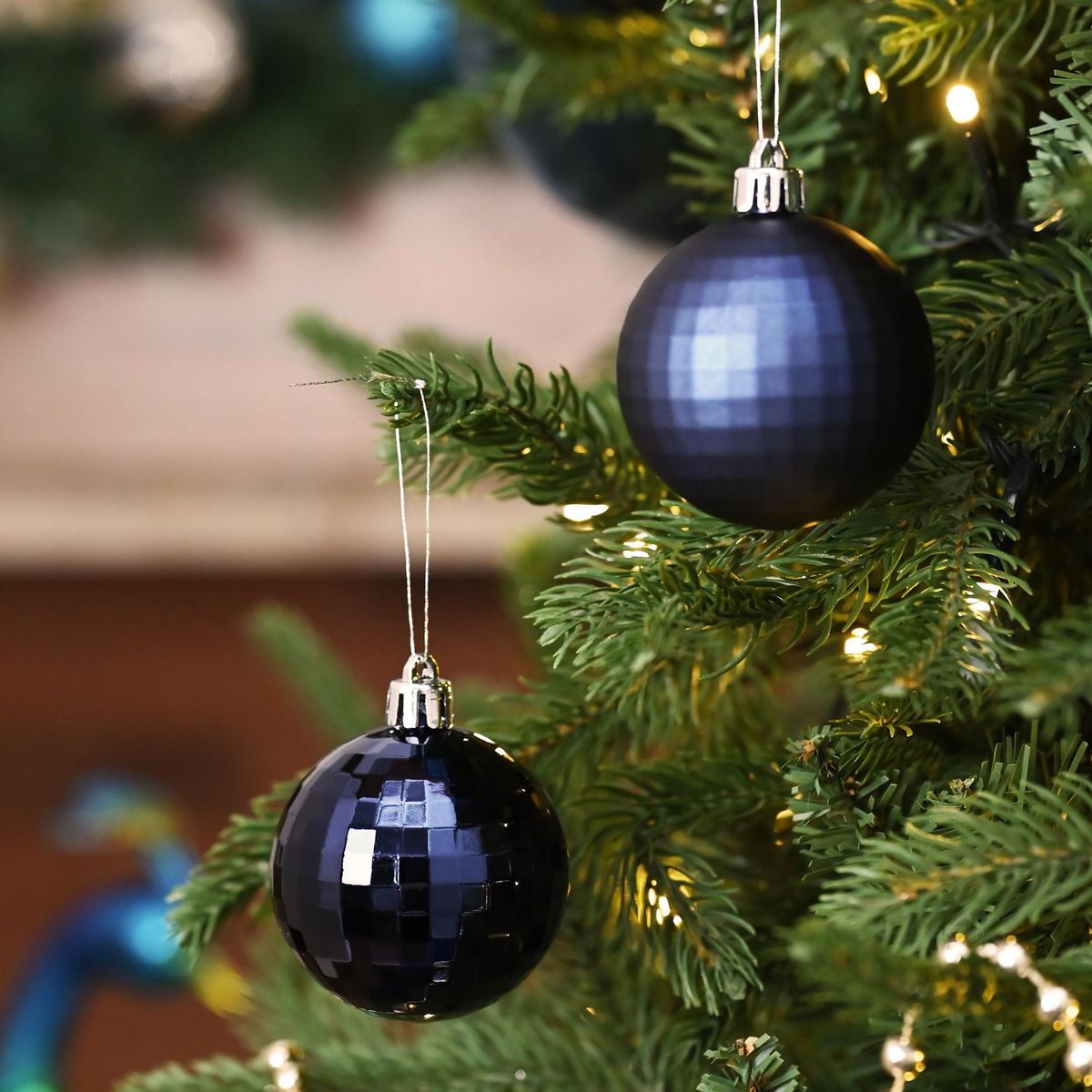 DEAR SANTA - Set 12 esferas 6 cm azul oscuro