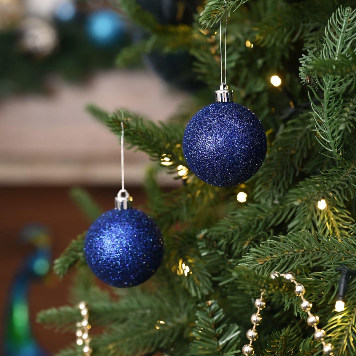 DEAR SANTA - Set 12 esferas 6 cm azul oscuro