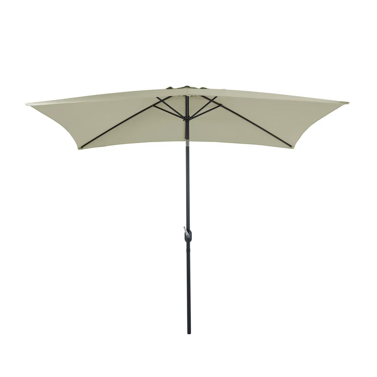 JUST HOME COLLECTION - Quitasol Central Acero 2x2.6 metros Crudo