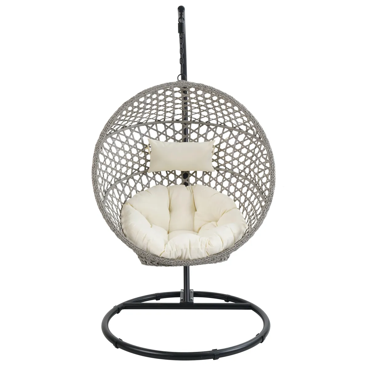 JUST HOME COLLECTION - Silla Colgante Plegable Gris