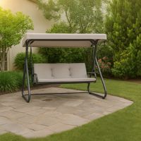 Sillón Columpio 2 Cuerpos Crudo