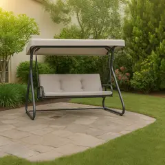 JUST HOME COLLECTION - Sillón Columpio 2 Cuerpos Crudo