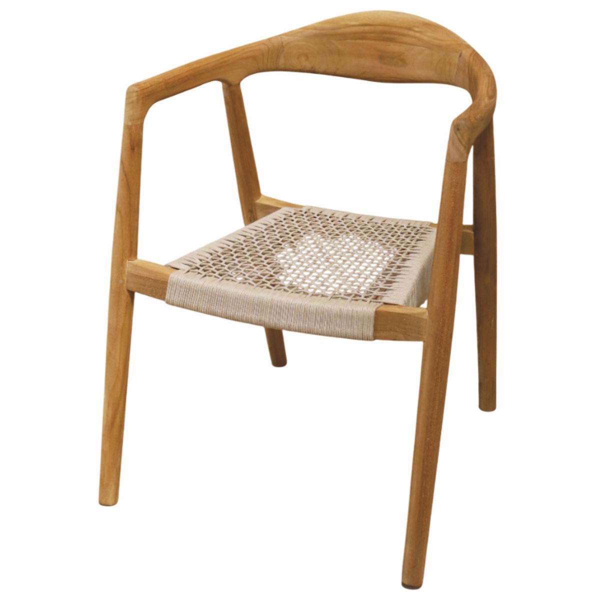 JUST HOME COLLECTION - Silla para Terraza Madera Teca Carcasona Natural 77x61x64 cm