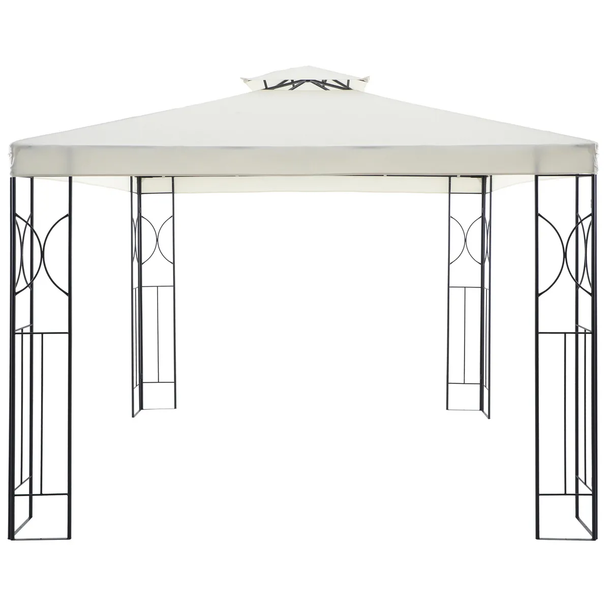 JUST HOME COLLECTION - Pérgola Panel Doble Natural Poliéster 300x300x270 cm