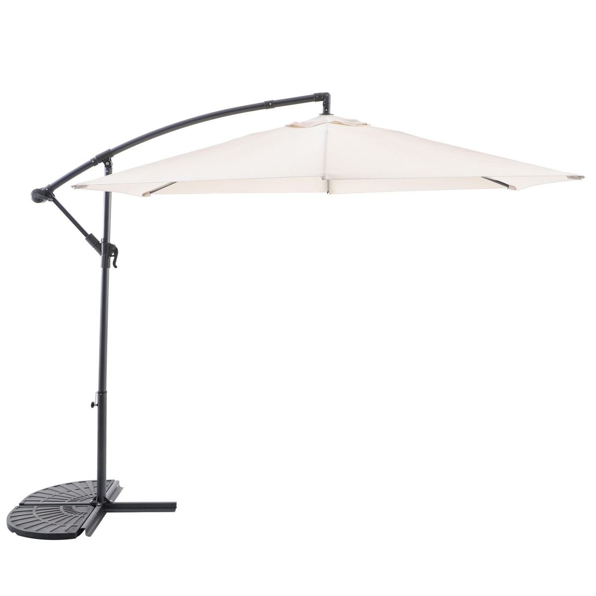 JUST HOME COLLECTION - Quitasol Lateral Aluminio 3x2.5 metros Natural