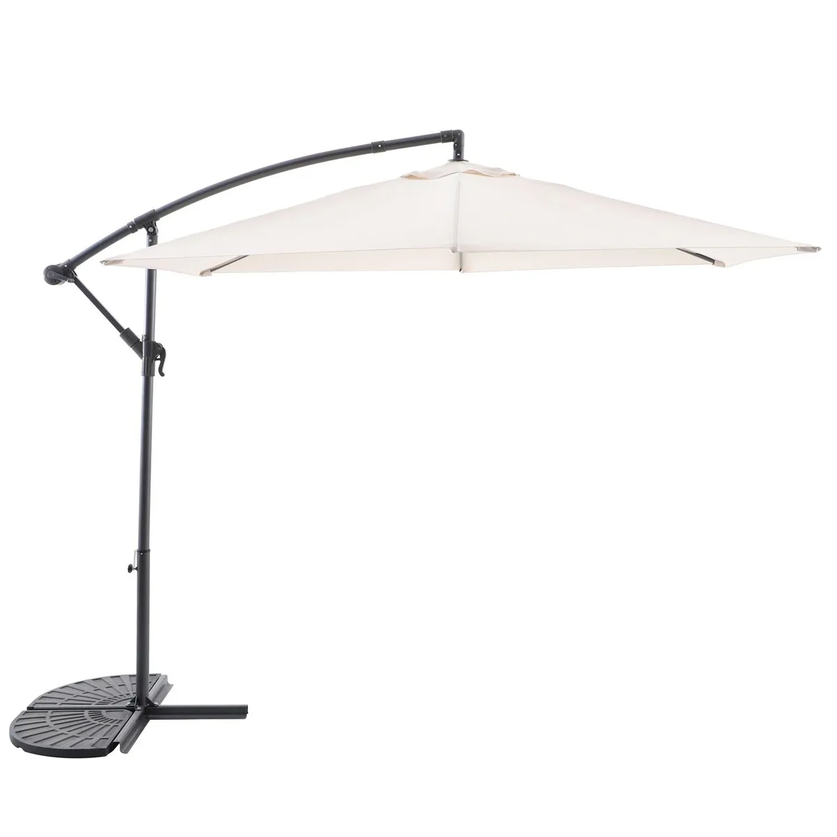 JUST HOME COLLECTION - Quitasol Lateral Aluminio 3x2.5 metros Natural