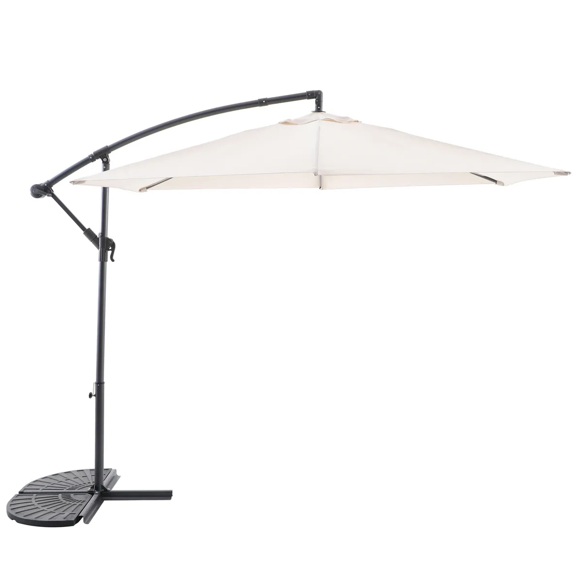 JUST HOME COLLECTION - Quitasol Lateral Aluminio 3x2.5 metros Natural