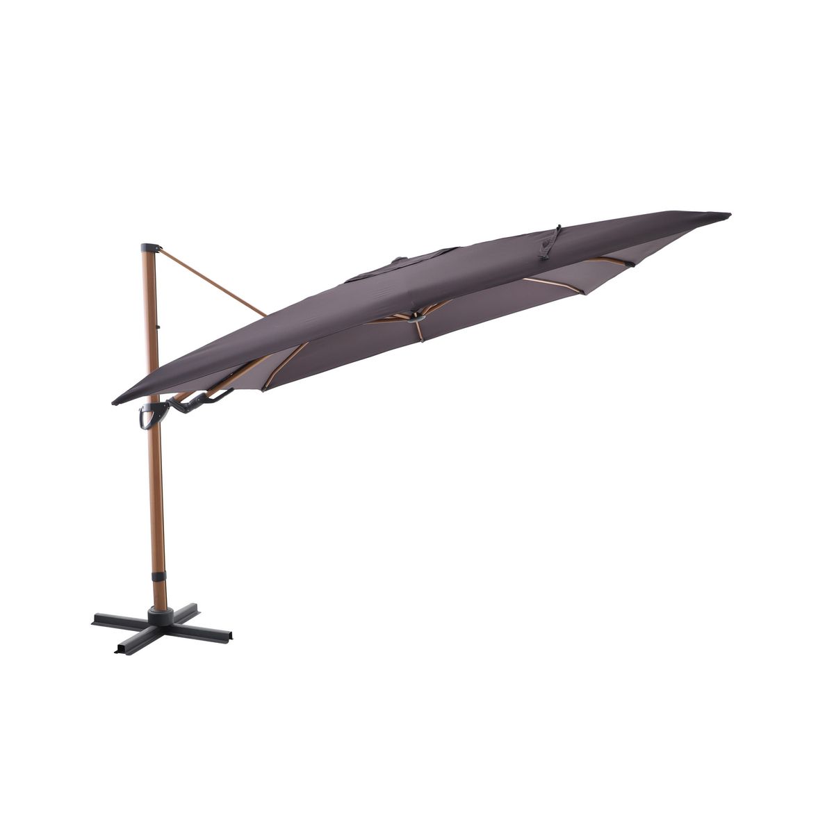 JUST HOME COLLECTION - Quitasol Lateral Aluminio 3x2.6 metros Negro