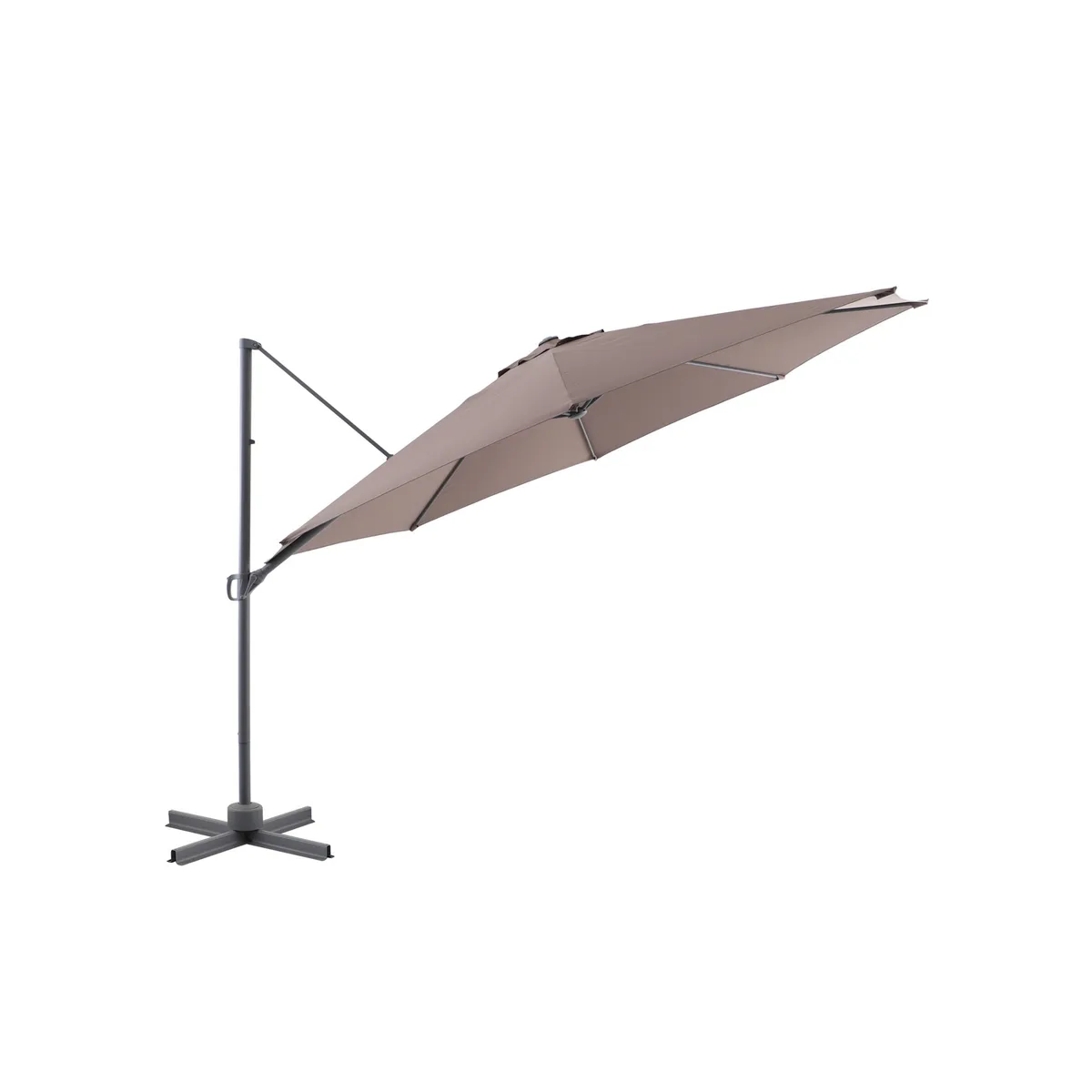 JUST HOME COLLECTION - Quitasol Lateral Aluminio 3.5x2.5 metros Taupe