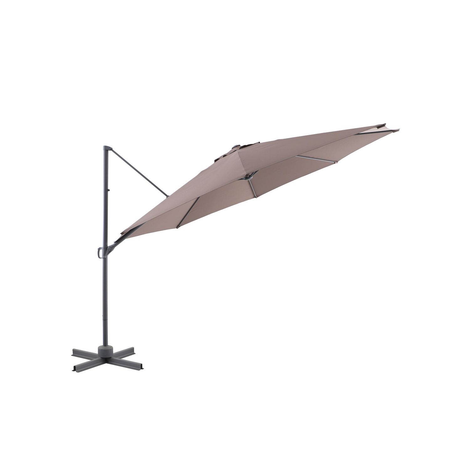 JUST HOME COLLECTION Quitasol Lateral Aluminio 3.5x2.5 metros