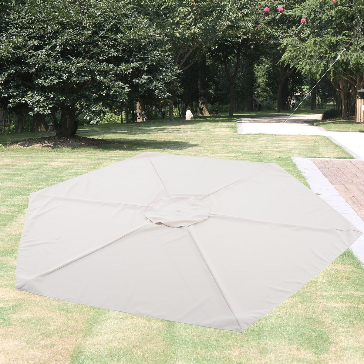 JUST HOME COLLECTION - Repuesto Quitasol Poliéster 3x0.01 metros Natural