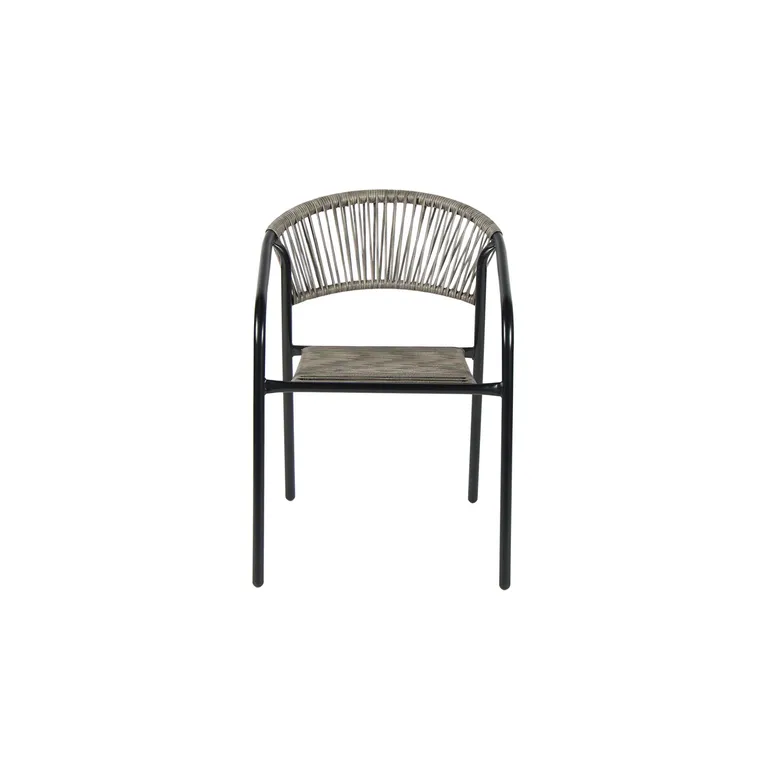 Silla para Terraza Rattan Sintético Guadalajara Gris 74x54x63 cm