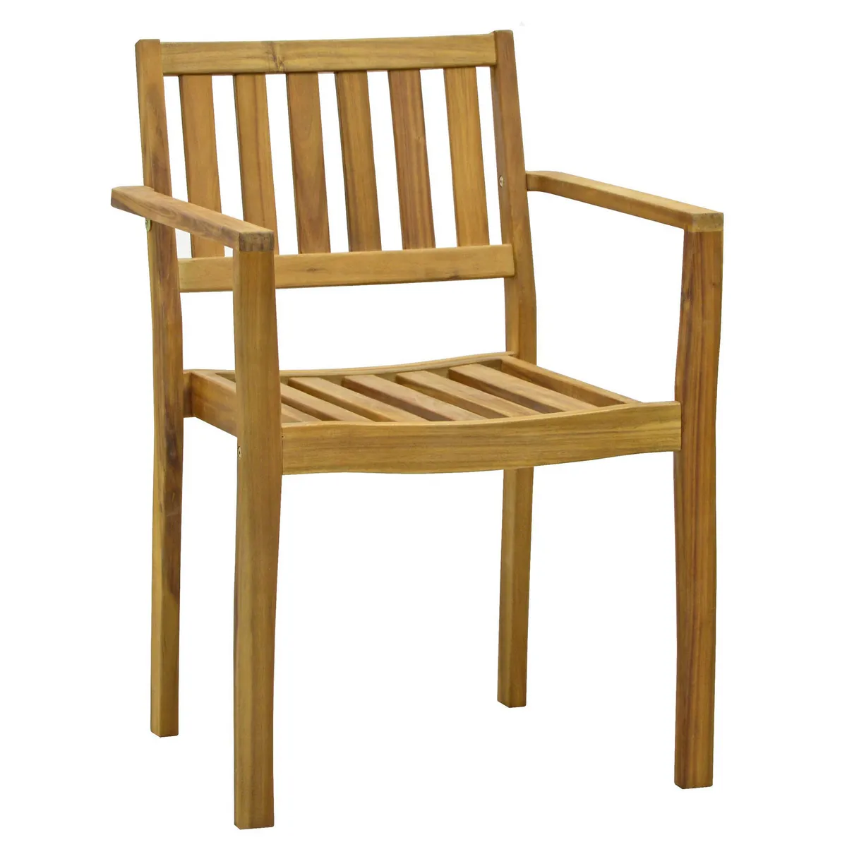 JUST HOME COLLECTION - Silla para Terraza Madera Acacia Natural 84x58x54 cm