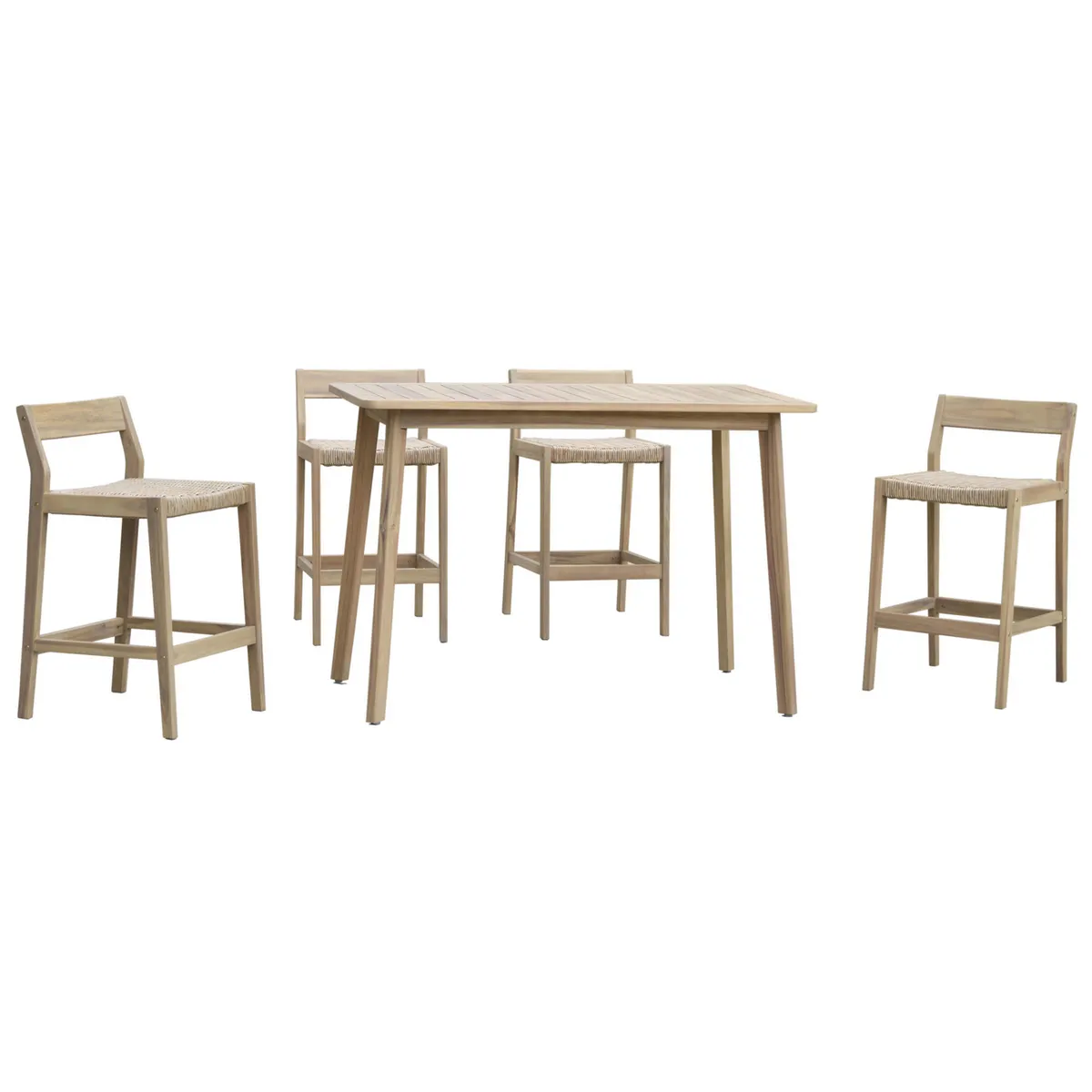 JUST HOME COLLECTION - Juego de Bar de Terraza Zapallar 4 Personas Natural