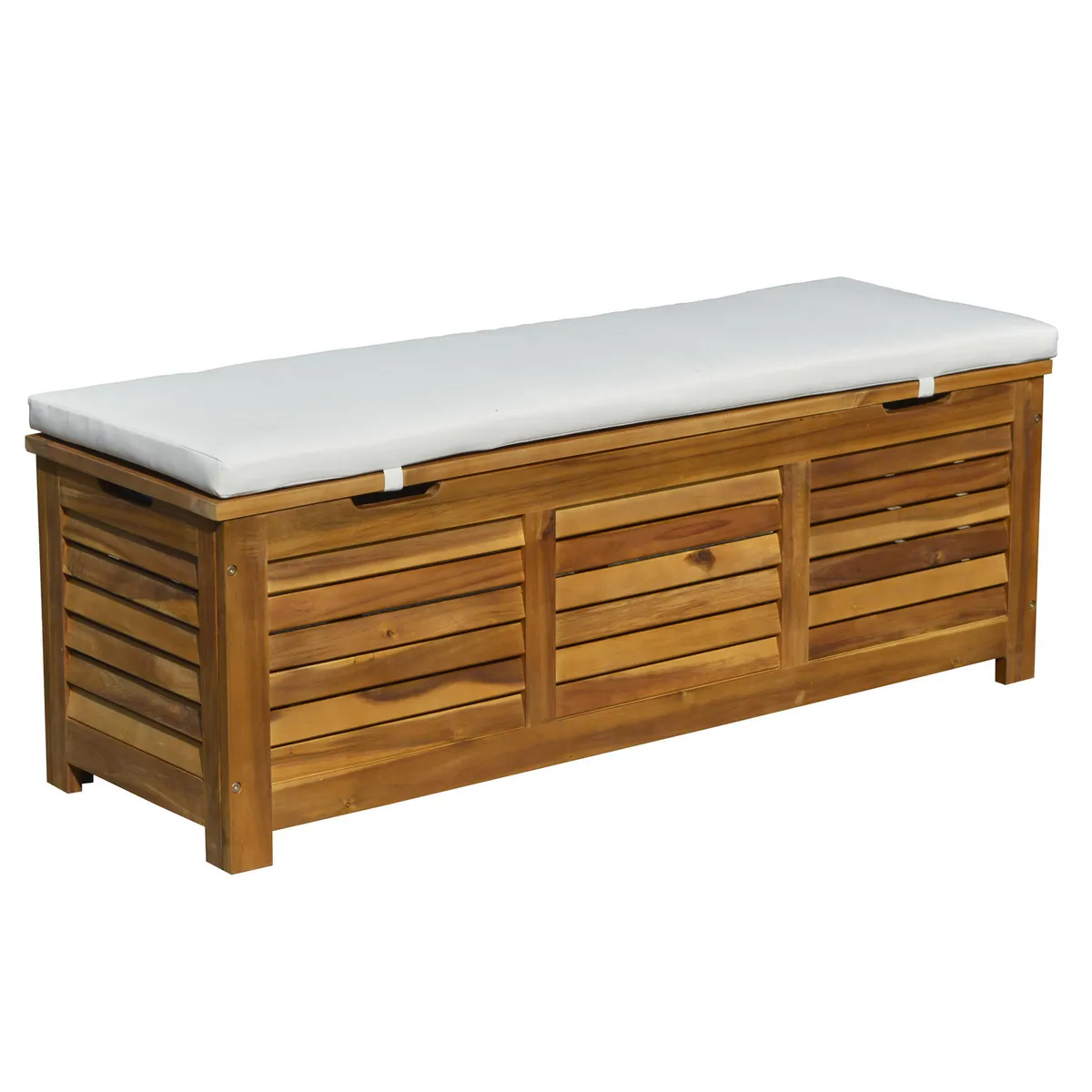 JUST HOME COLLECTION - Banco Baúl con Cojín Madera 43x42x43 cm