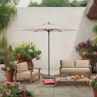 Quitasol Push Up con Filtro UV Acero 2.3x2.3 metros Natural