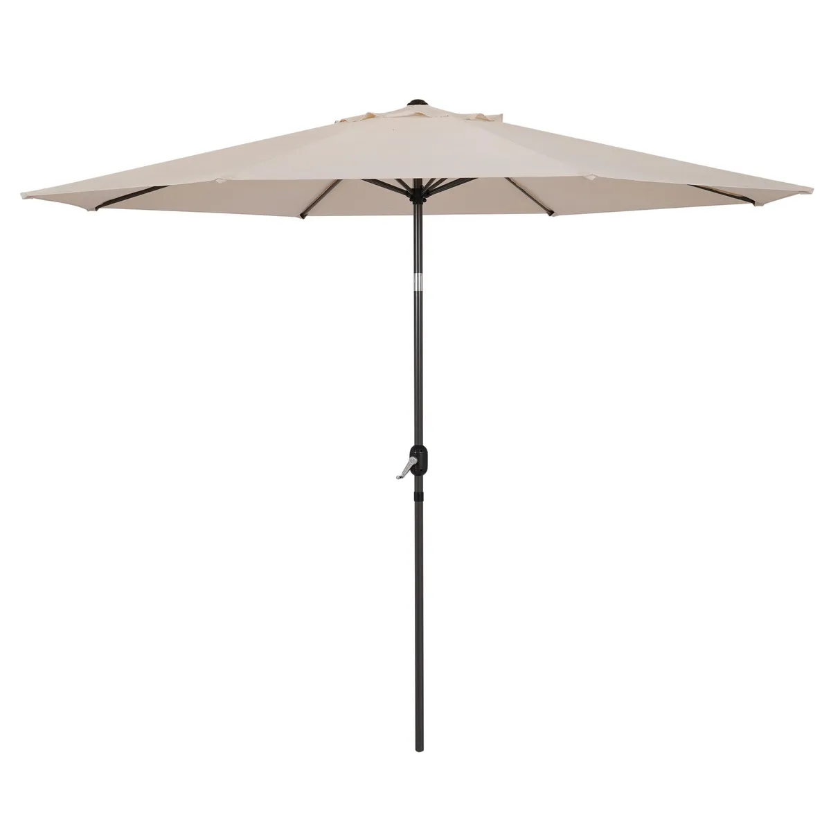 JUST HOME COLLECTION - Quitasol Central Acero 3.3x2.5 metros Natural