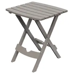 JUST HOME COLLECTION - Mesa Plegable Cuadrada Polipropileno 44x38x50 cm Taupe