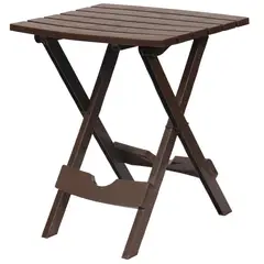 JUST HOME COLLECTION - Mesa Plegable Cuadrada Polipropileno 44x38x50 cm Chocolate