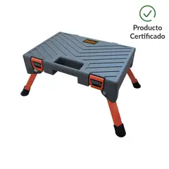 BAUKER - Escalera 1 Peldaño con Caja de Herramientas 25 cm