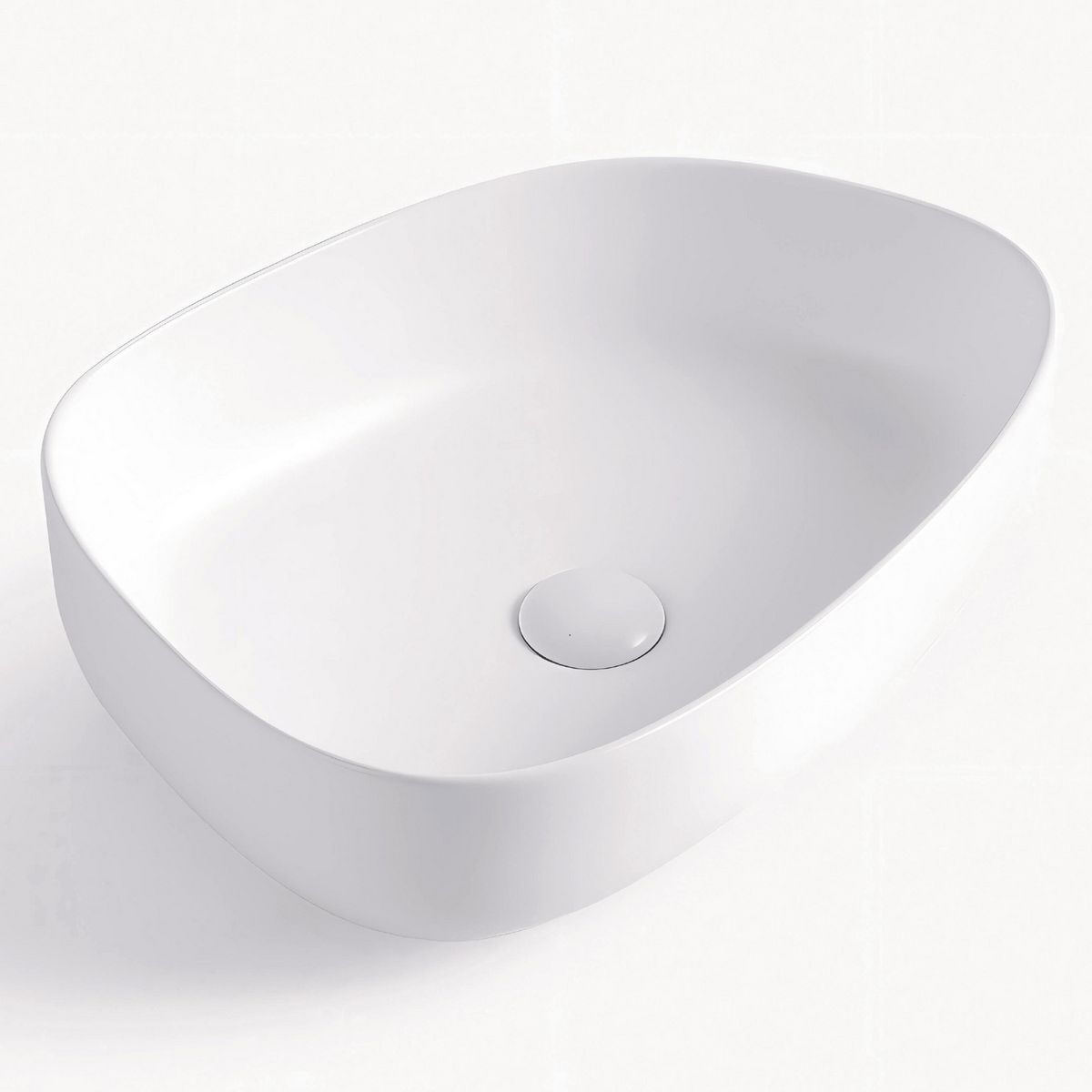 SENSI DACQUA - Lavamanos Forma Otra Porcelana 47.5x13x36.5 cm Blanco mate