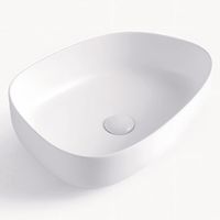 Lavamanos Forma Otra Porcelana 47.5x13x36.5 cm Blanco mate
