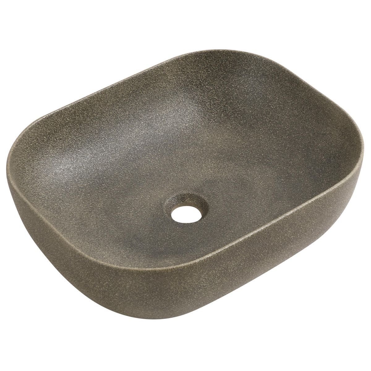 Lavamanos Forma Rectangular Cerámica 50.2x15x39.2 cm Gris, marca SENSI DACQUA - Foto Principal